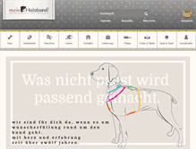 Tablet Screenshot of meinhalsband.de